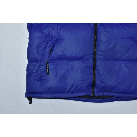 The North Face 700 Nuptse Mens Puffer Vest Size XL Black/Blue Goose Down Vintage - Picture 5 of 15